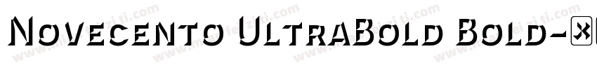 Novecento UltraBold Bold字体转换
